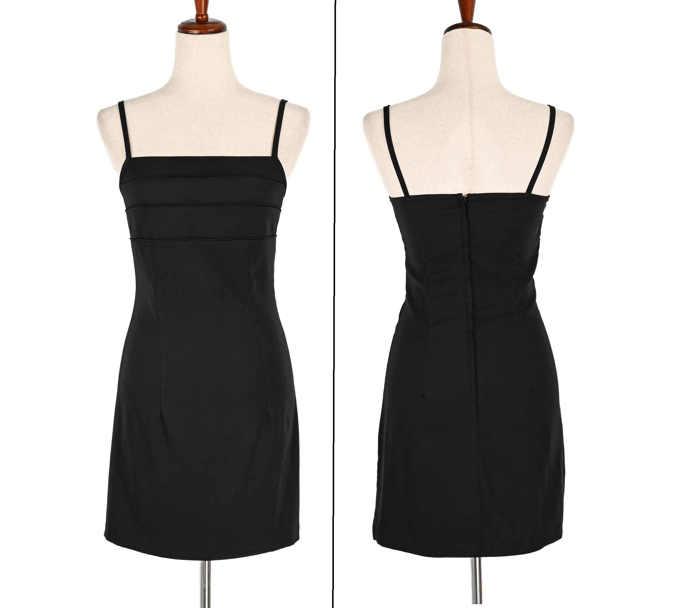 Empire Waist Black Dress - Etsy