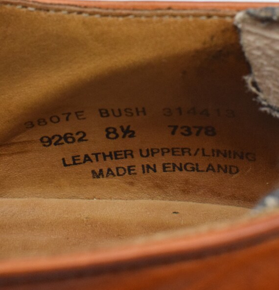 Vintage Men's Alfred Sargent Brown Bush Brogue Cap Toe