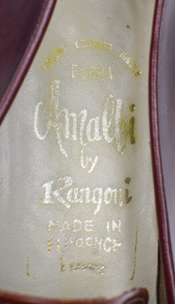 Vintage Women's Amalfi by Rangoni Brown Leather B… - image 7