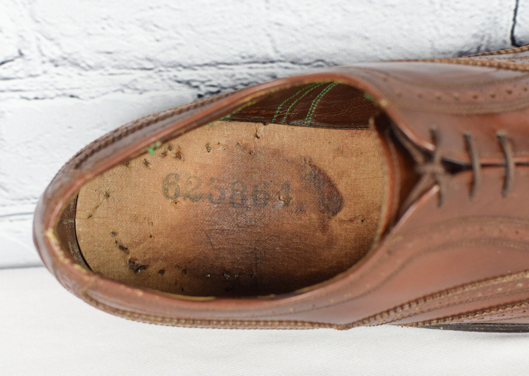 Vintage Men\'s Florsheim Imperial Brown Wingtip Brogue Oxford Dress Shoes - 9 D Florsheim Brown Wingtip Dress Shoes for Men for sale | eBay main image 3