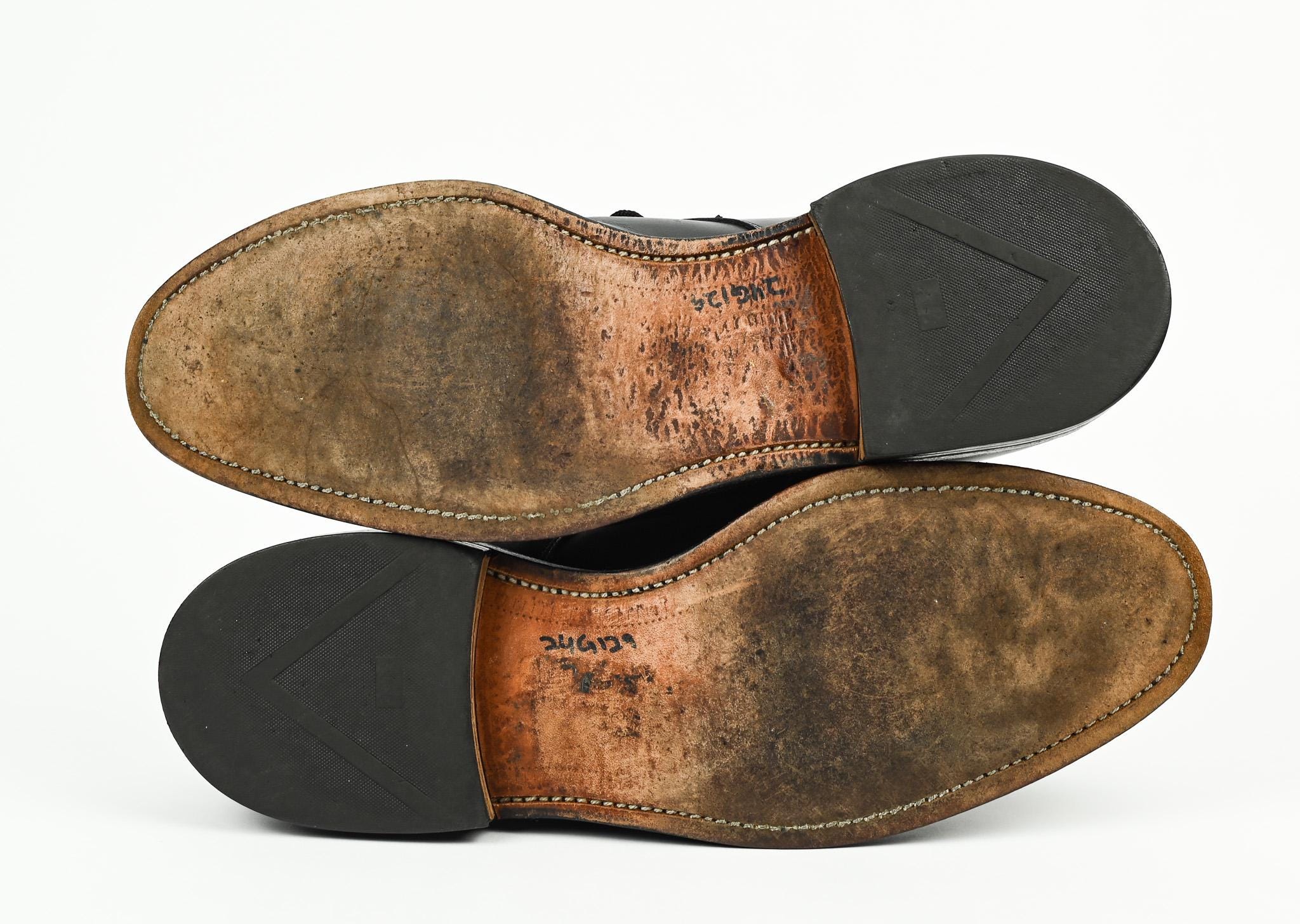 靴 Allen Edmonds Bradley - Black Allen Edmonds Bradley Black Split-Toe Blucher US Size 14 A