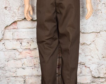 Vintage 80s Mens 42x32 Dickies 874 Brown Work Pants USA Made