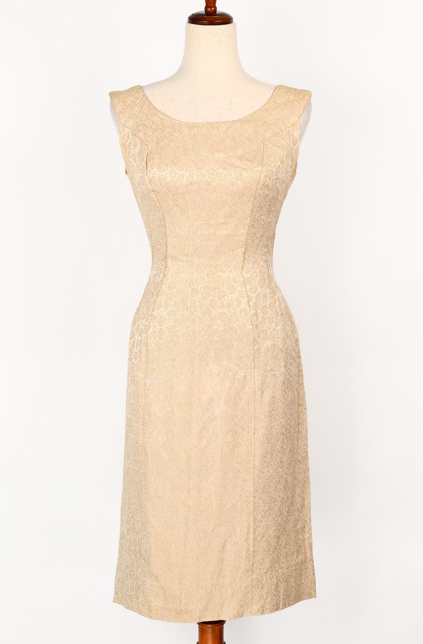 lord and taylor gold dress Vintage 50s Mari Exclusively for + W/ Train Men: Long Sleeve Shirts