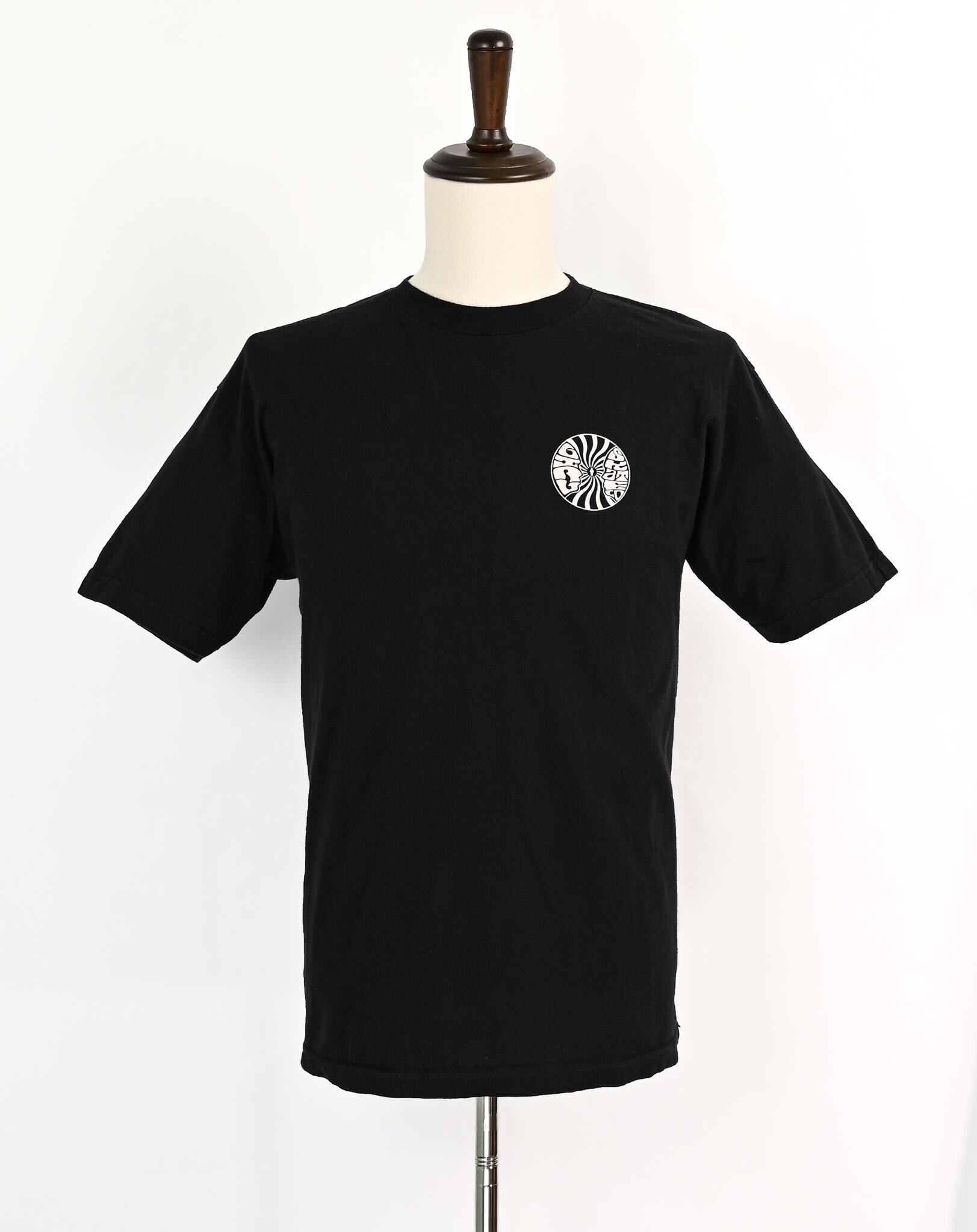 希少ヴィンテージ ブラック GIRL SKATEBOARDS CO. 半袖スケートTシャツ 