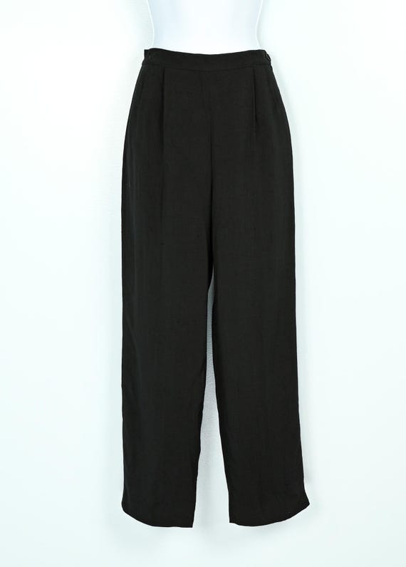 black polyester dress pants Circle S Solid Polyester Dress Ranch Pant Black Style CP4793-41 42
