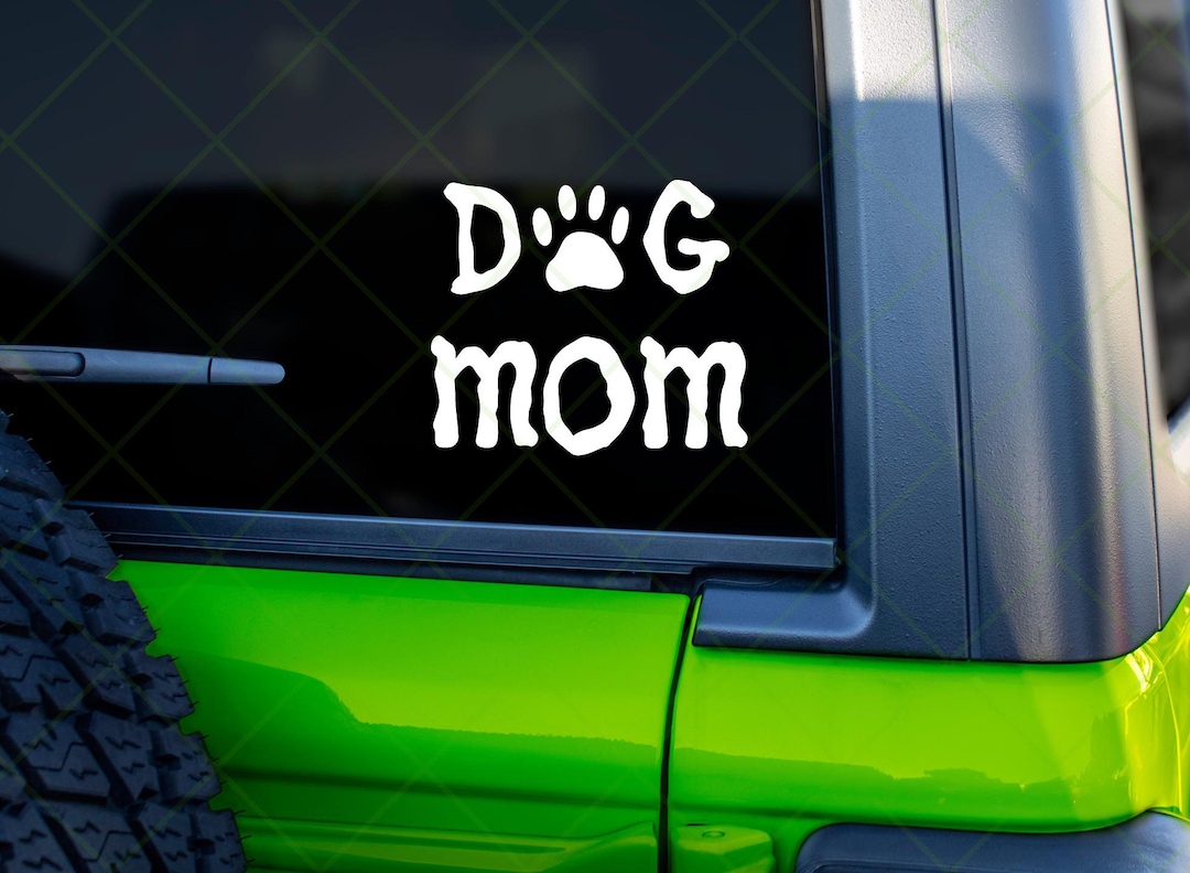 WickedGoodz English Bulldog Mom Decal - Oval Car Window Sticker - View #6