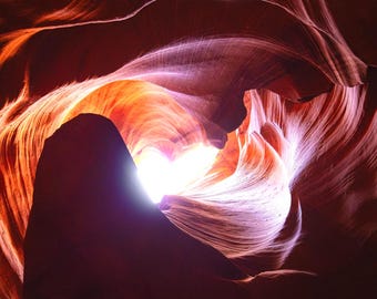 Impresión del Cañón del Antílope Superior / Fotografía del Cañón del Antílope / Impresión de Arizona / Fotografía del Cañón Estrecho / Impresión de Arte Abstracto / Impresión de Bellas Artes