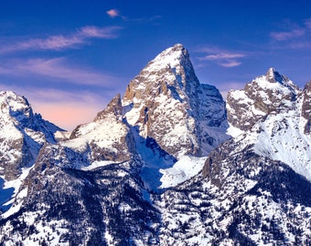 Grand Teton Print | Gallery Wall Art | National Parks Photography | Canvas Wall Art | Mountain Art | Tetons Canvas | Mountain Decor