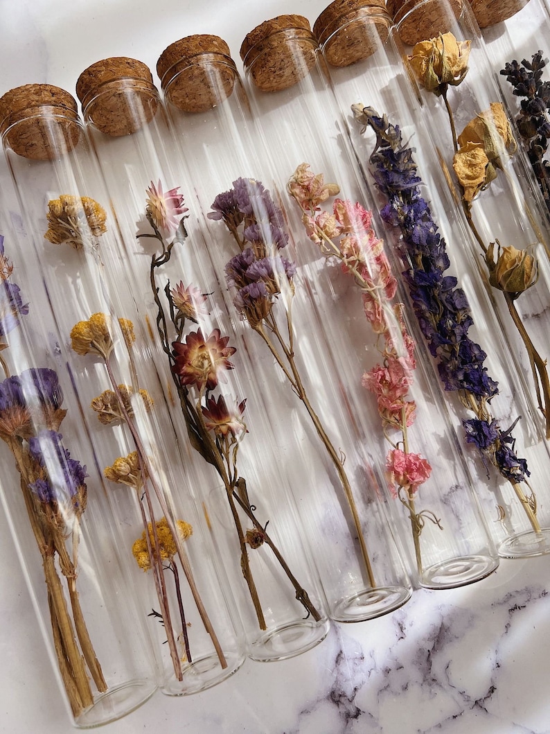 Dried Flower Tubes Altar Spell Decoration image 2