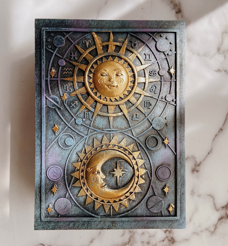 Sun and Moon Celestial Box - Etsy UK