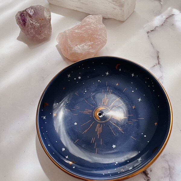 Moon and Stars Incense Holder