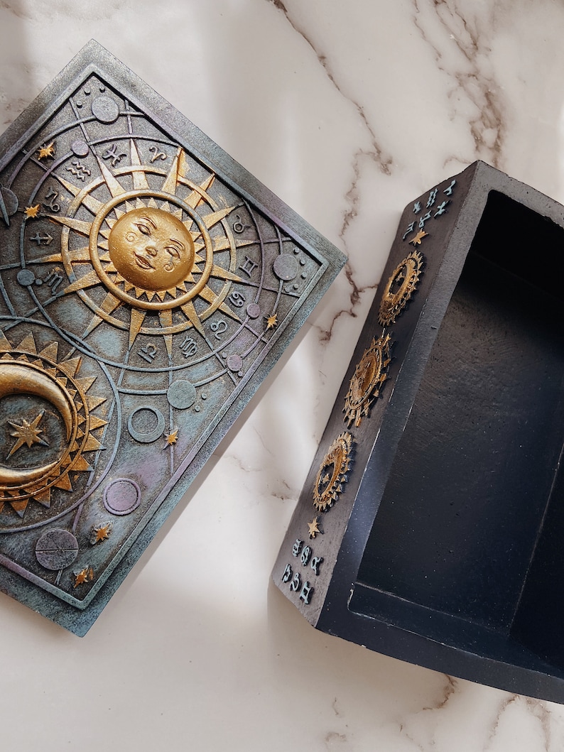 Sun and Moon Celestial Box - Etsy UK