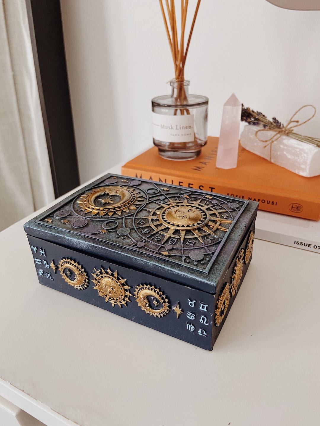 Sun and Moon Celestial Box - Etsy UK