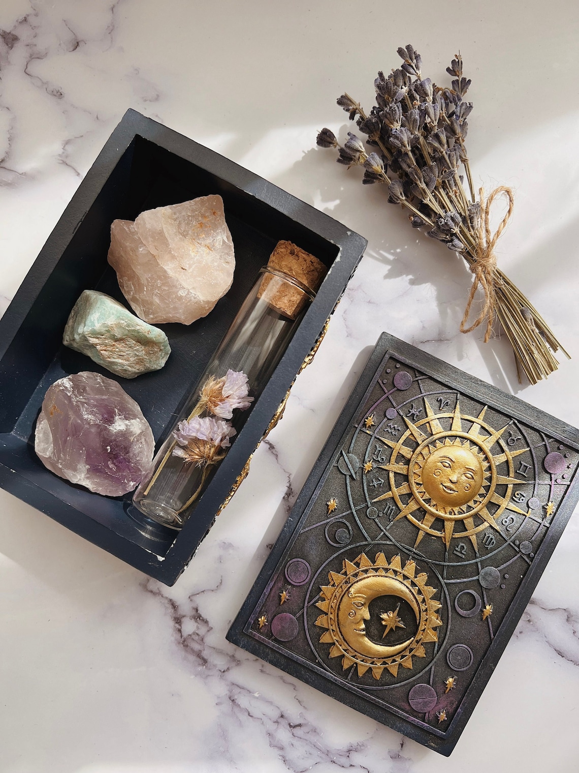 Sun and Moon Celestial Box - Etsy UK