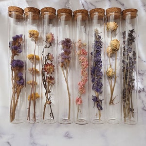 Dried Flower Tubes Altar Spell Decoration image 1