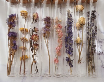 Dried Flower Tubes - Altar - Spell - Decoration