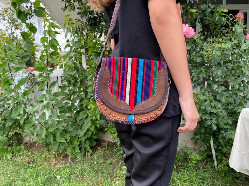 Handwoven Rug Bag Pattern Wool Carpet Bag Designer Tote Kilim Etsy