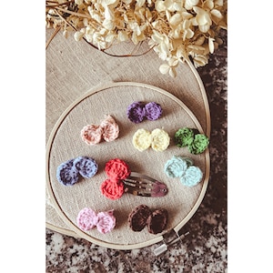 Bow hair clip, clip with mini bow