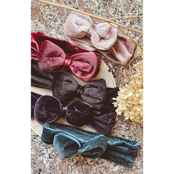 Elegant Velvet Handmade Headband Handmade Black Velvet Pearl Embellished Headbands Variety on  main image 4
