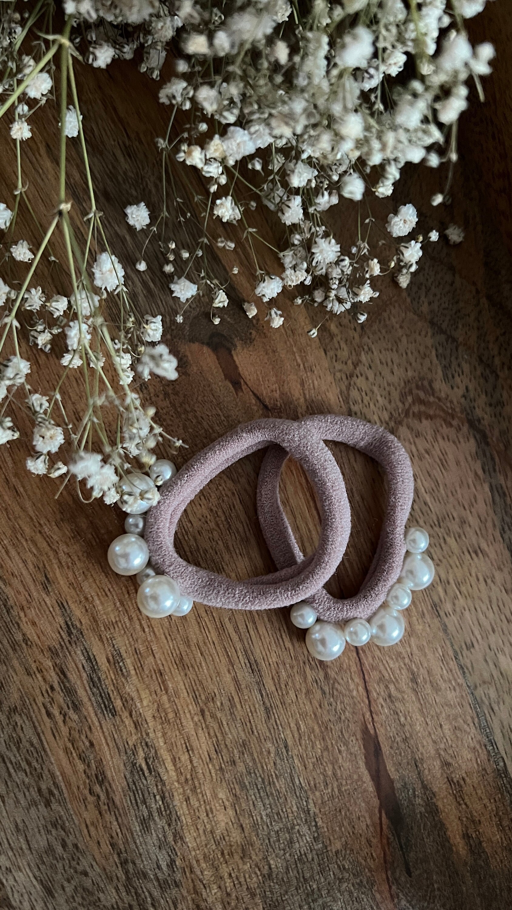 Elastico per capelli con perline color lavanda: elastico per coda di cavallo all'uncinetto per bambine - Italia