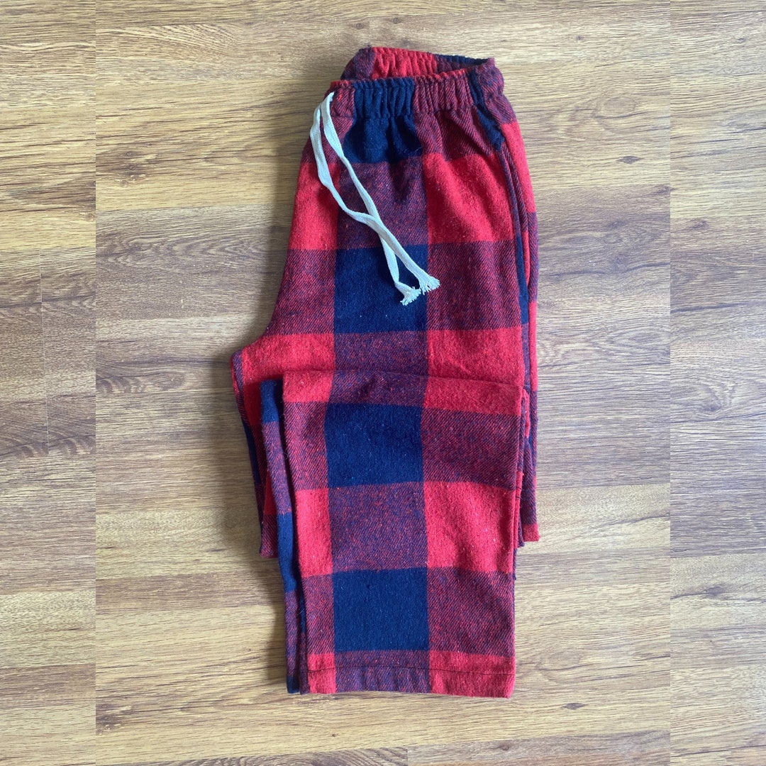 Classic Buffalo Plaid Pajama Pantsflannel Cotton Etsy