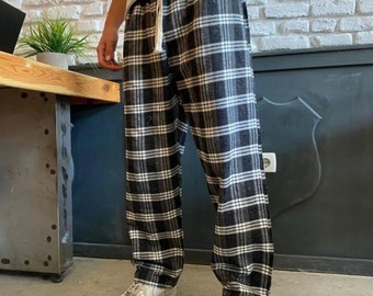 Loose  Pajama Pants,Flannel Unisex Pajamas,Unisex Pjs