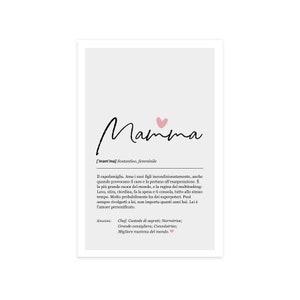 Mamma definizione Poster in carta opaca premium