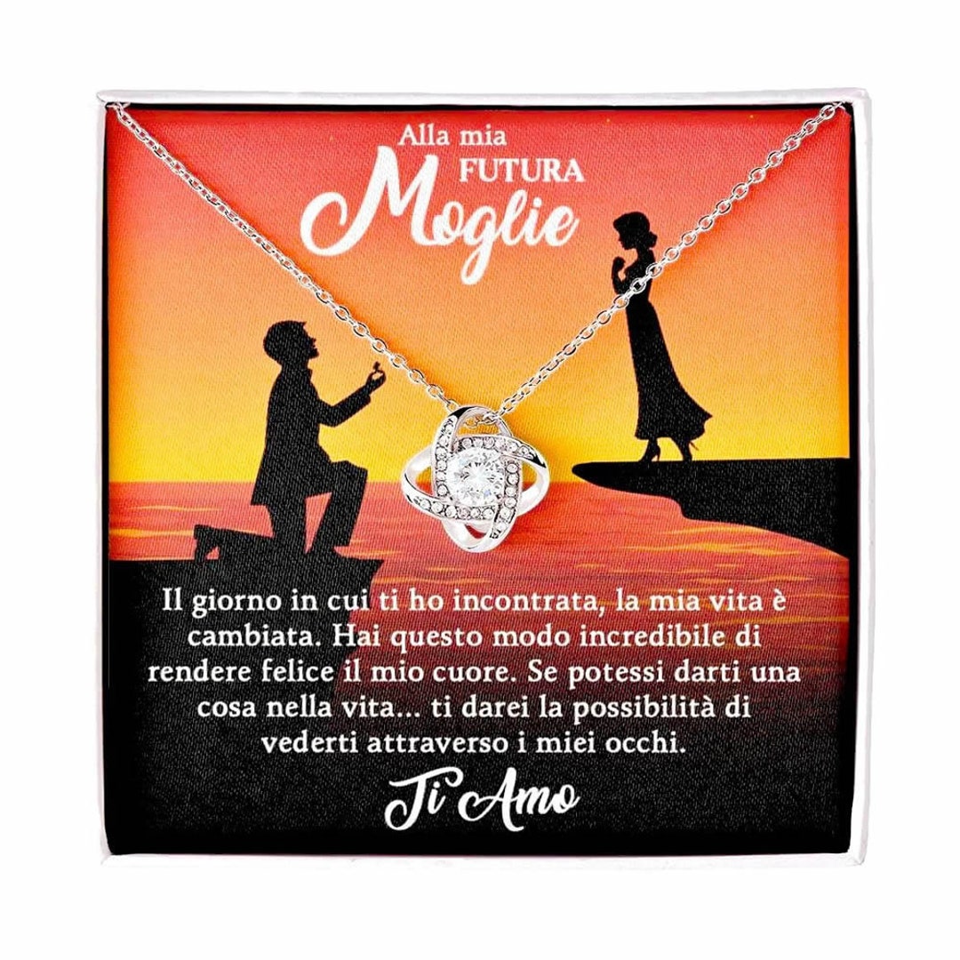 NONNA PROFESSIONISTA Collana Donna Moglie Amore Fidanzata Argento Idee Regali per lei, Anniversario Matrimonio Compleanno o Natale - Cofanetto con DEDICA incluso (Argento - Alla Donna della Mia Vita