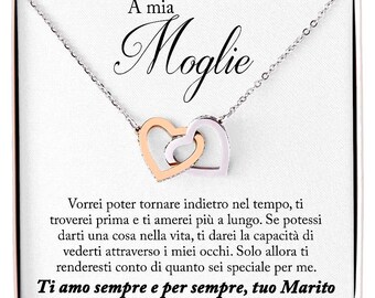 ATTALLEN Collana In Argento 925 Con Ciondolo Cuore In Moissanite 2 Ct - Con Scatola Portagioie In Legno Di Noce - 2