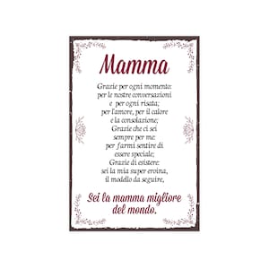 Mamma Migliore del Mondo! Poster in carta opaca premium