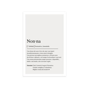 Nonna Definizione. Poster in carta opaca premium