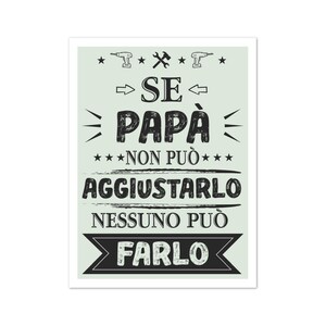 Papà aggiustatutto! Poster in carta opaca premium