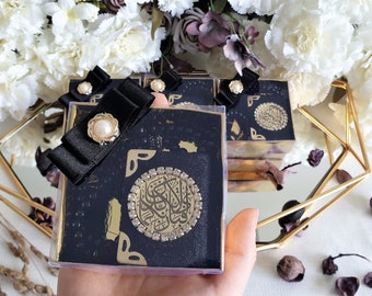 Personalisiertes Mini Koran & Perle Tasbeeh Set: Islamische Hochzeitsbevorzugung