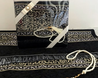 Prayer Mat For Him, Kiswah Prayer Mat, Prayer Rug, Hajj Umrah Set , Islamic Prayer Rug, Muslim Wedding Favor, Ramadan Gift, Sajjade, Janamaz