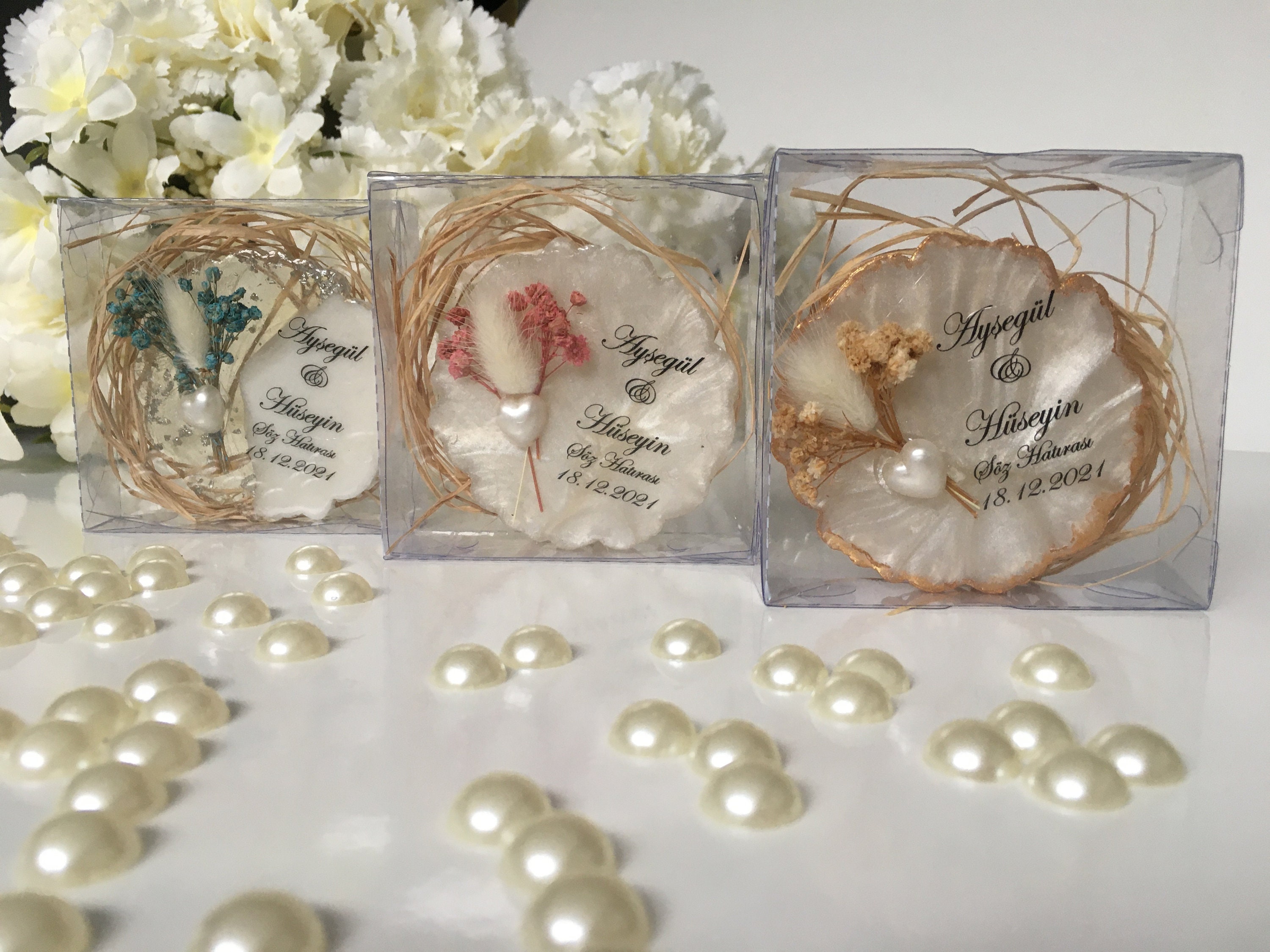 Epoxy Magnet Baptism Gift Engagement Party Favor Nikkah - Etsy