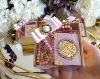 Luxus Mini Koran Favor, Arabisch Samt Koran, Islamische Hochzeit Favor Ramadan Mubarak, Muslimische Babyparty, Personalisieren Koran Geschenk