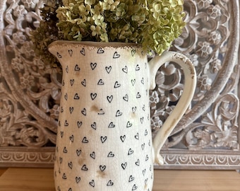 Vase Krug Keramik Deko Vintage Landhaus Keramik