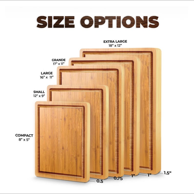 Personalized cutting board sizes. gift for dad