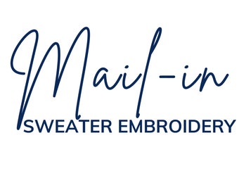 Mail In Sweater Embroidery
