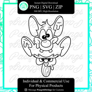 Pinky & Brain Bubblegum  Ice Cream SVG File