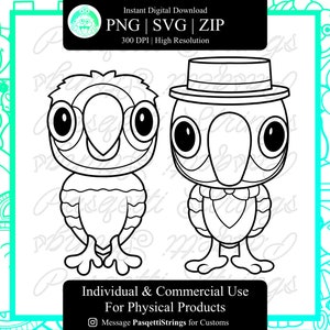 Tiki Bird FP Figure SVG Files