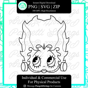 Betty Bride of Frankenstein  SVG File