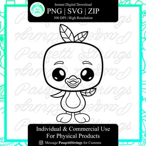 Orange Bird FP Figure SVG File