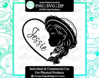 Arquivo SVG de vaqueira Jessie