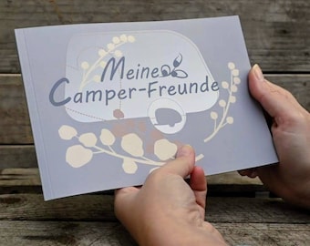 Meine Camper-Freunde - Freundebuch für Camping Wohnwagen Wohnmobil Campervan & Co.