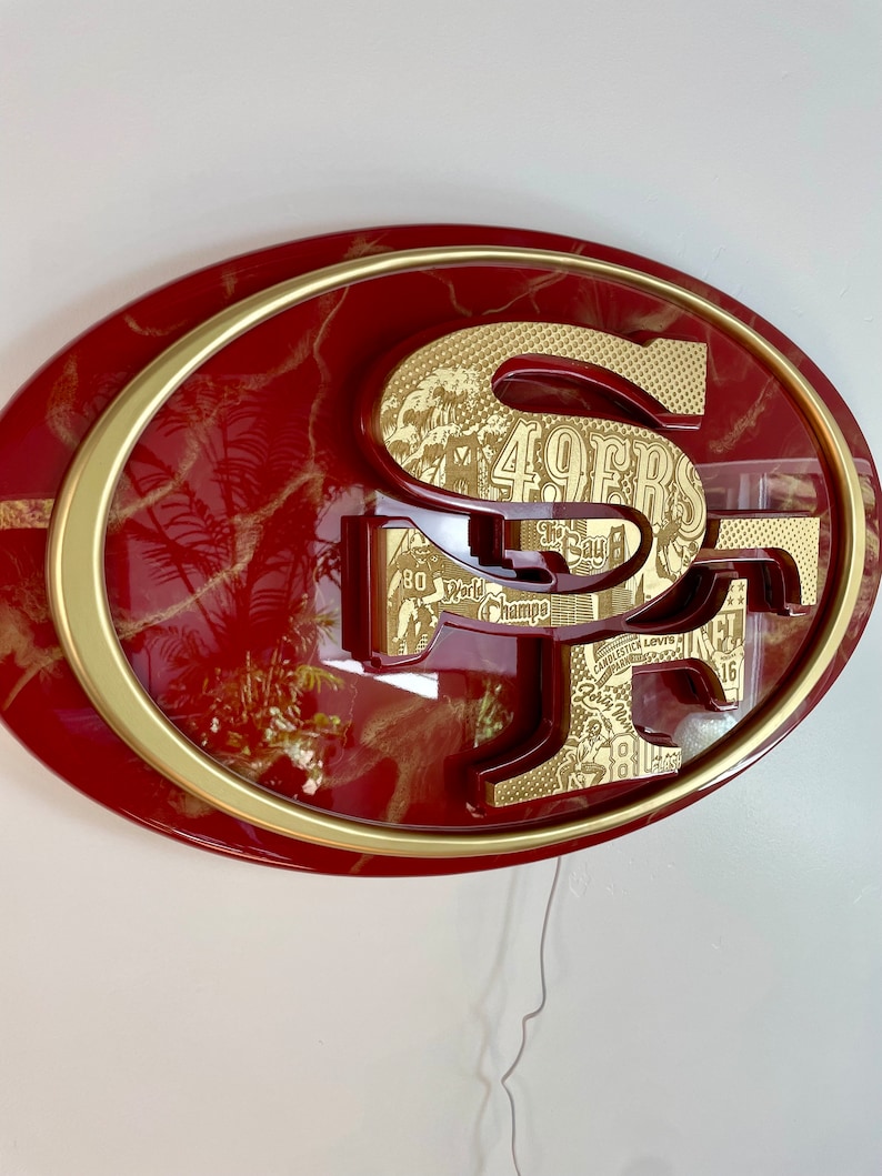 Front Lit San Francisco 49ers sign image 2