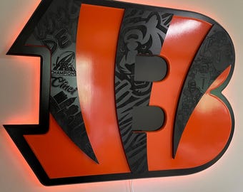 Cincinnati Bengals AFC Championship sign (orange)
