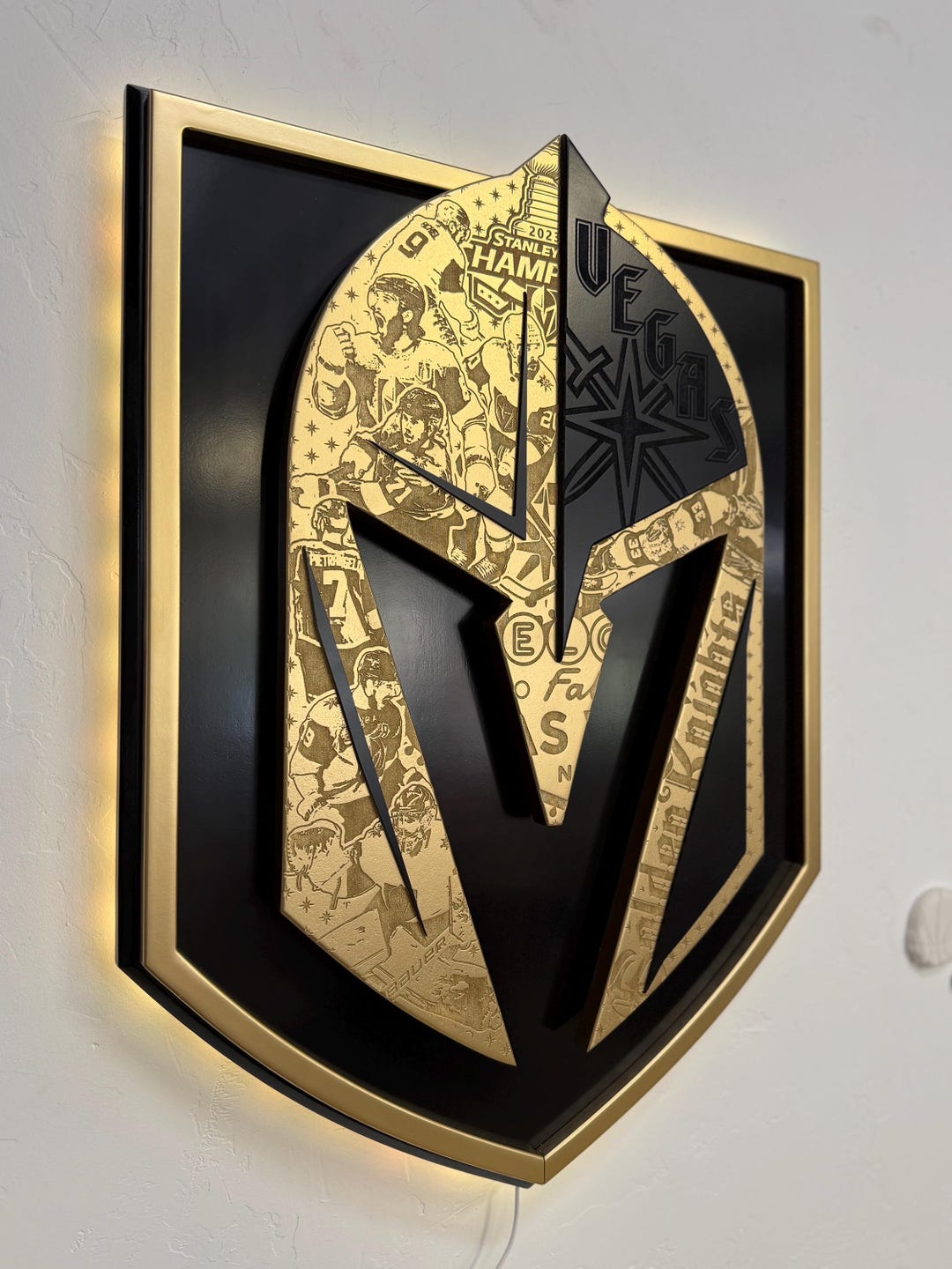 Las Vegas Golden Knights LED Sign - Etsy