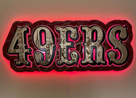 49ers online neon light