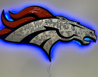 Denver Broncos LED sign